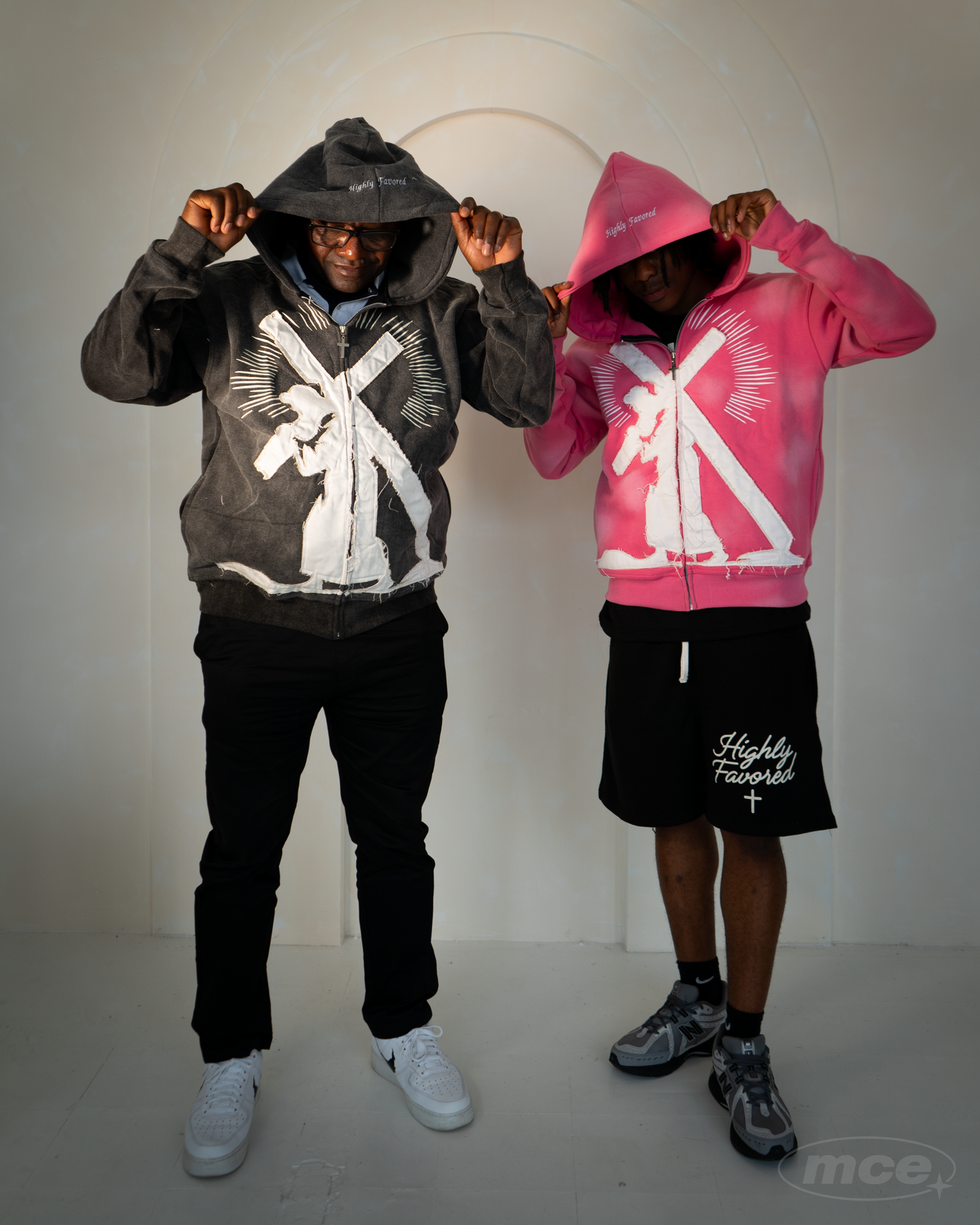 Marked By The Cross Zip-Up Hoodie - PINK