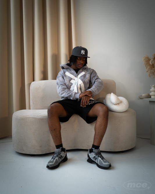 Marked By The Cross Zip-Up Hoodie - GREY